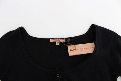Ermanno Scervino Schwarzer Kaschmir-Strickpullover
