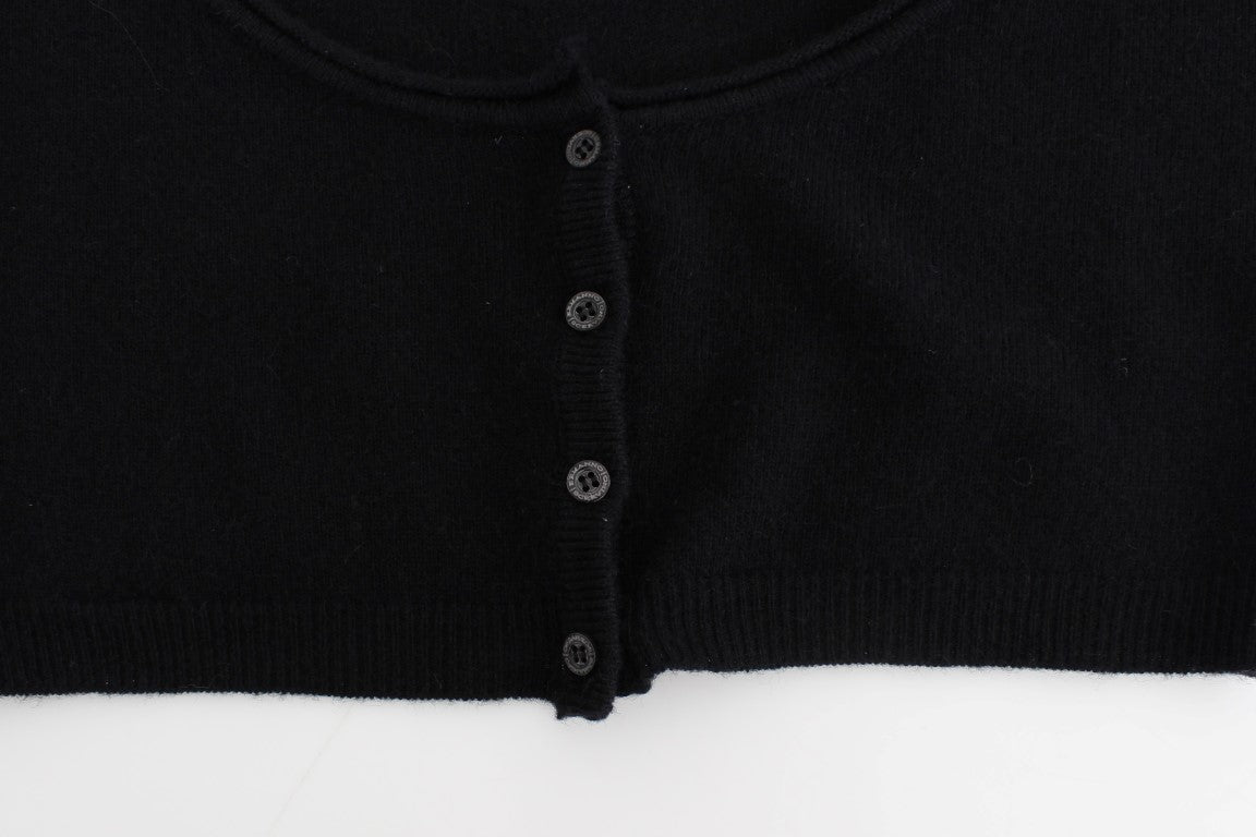 Ermanno Scervino Schwarzer Kaschmir-Strickpullover
