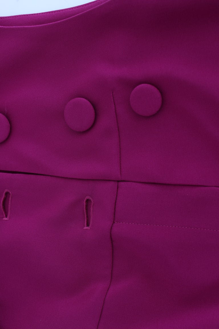 Barbara Casasola Lila Seidenbluse ärmellos Top