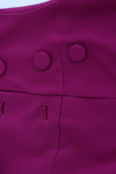 Barbara Casasola Lila Seidenbluse ärmellos Top