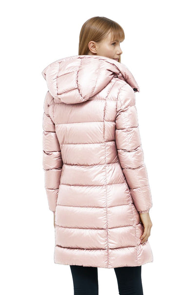 Refrigiwear Rosa Nylon Frauen Jacke