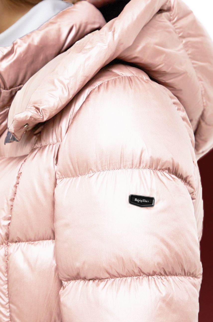 Refrigiwear Rosa Nylon Frauen Jacke