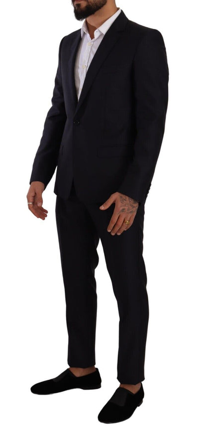 Dolce & Gabbana Blau MARTINI Slim fit 2 Stück Mantel Anzug