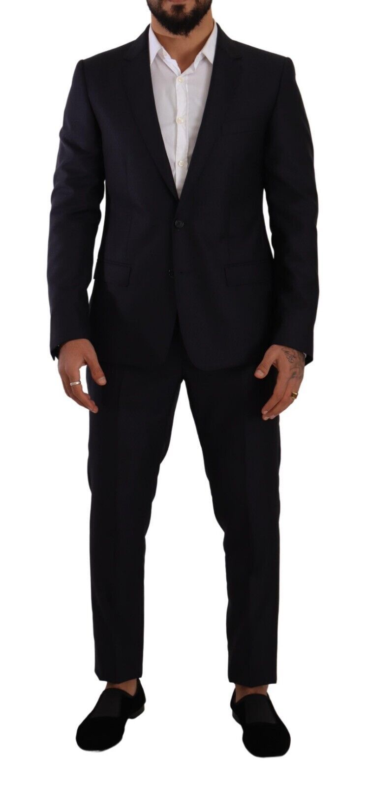 Dolce & Gabbana Blau MARTINI Slim fit 2 Stück Mantel Anzug