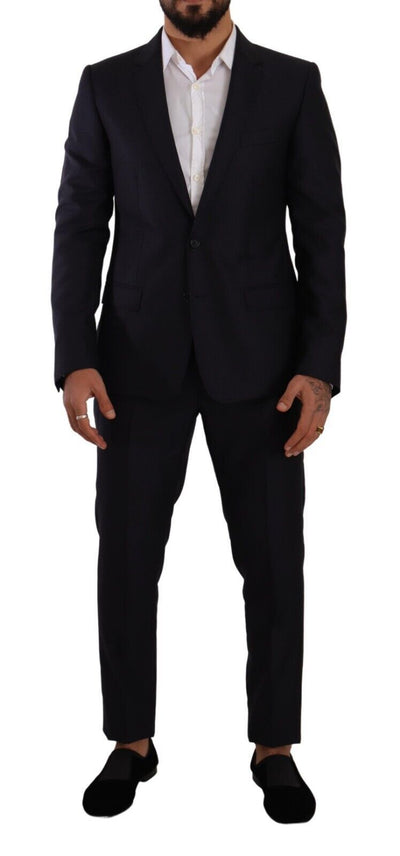 Dolce & Gabbana Blau MARTINI Slim fit 2 Stück Mantel Anzug
