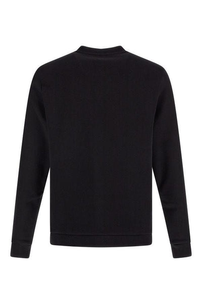 Hugo Boss Elegantes Rundhals-Sweatshirt aus schwarzer Baumwolle
