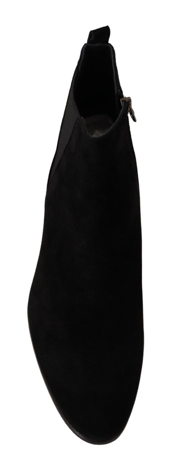 Dolce & Gabbana Schwarz Wildleder Leder Chelsea Herren Stiefel Schuhe
