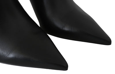 Jimmy Choo Elegante Schwarz-Gold Leder Pumps