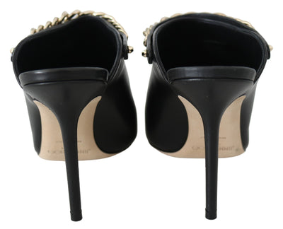 Jimmy Choo Elegante Schwarz-Gold Leder Pumps