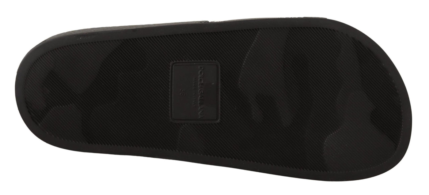 Dolce & Gabbana Schwarzes Leder I Love D&amp