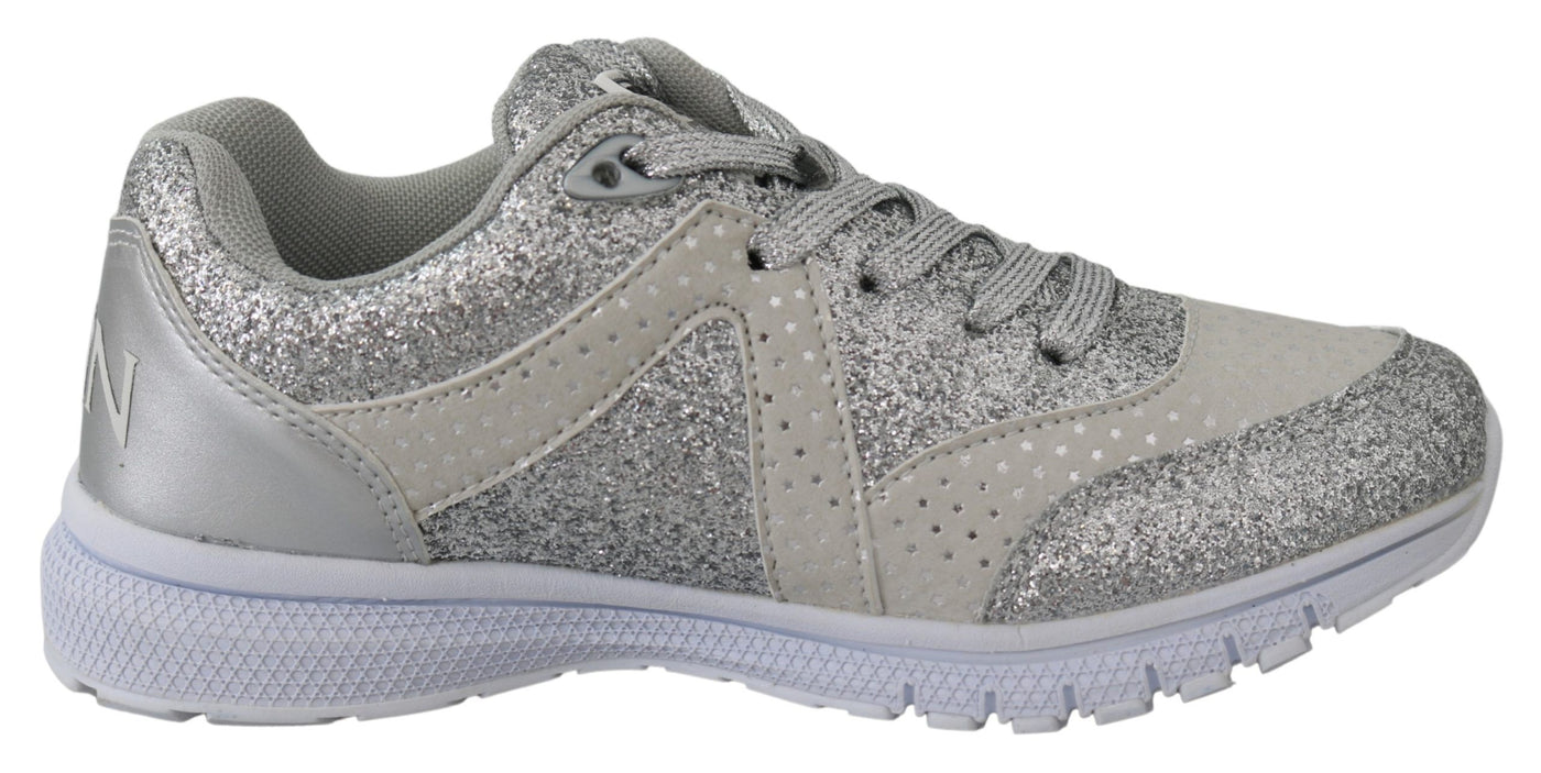 Plein Sport Schicke Silver Runner Jasmines Turnschuhe