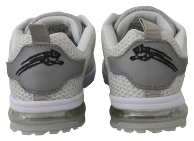 Plein Sport Glamouröse Gretel Sport Turnschuhe in Silber