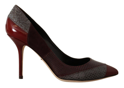 Dolce & Gabbana Multicolor Exotische Leder Absätze Pumps Schuhe