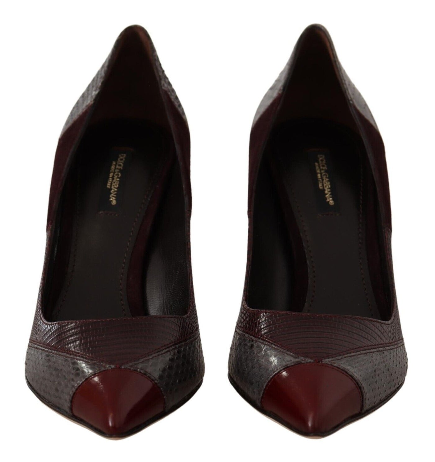 Dolce & Gabbana Multicolor Exotische Leder Absätze Pumps Schuhe