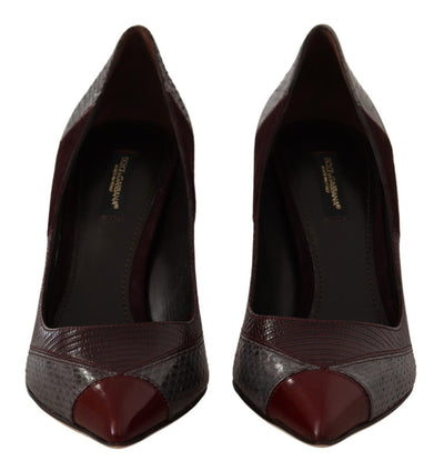 Dolce & Gabbana Multicolor Exotische Leder Absätze Pumps Schuhe