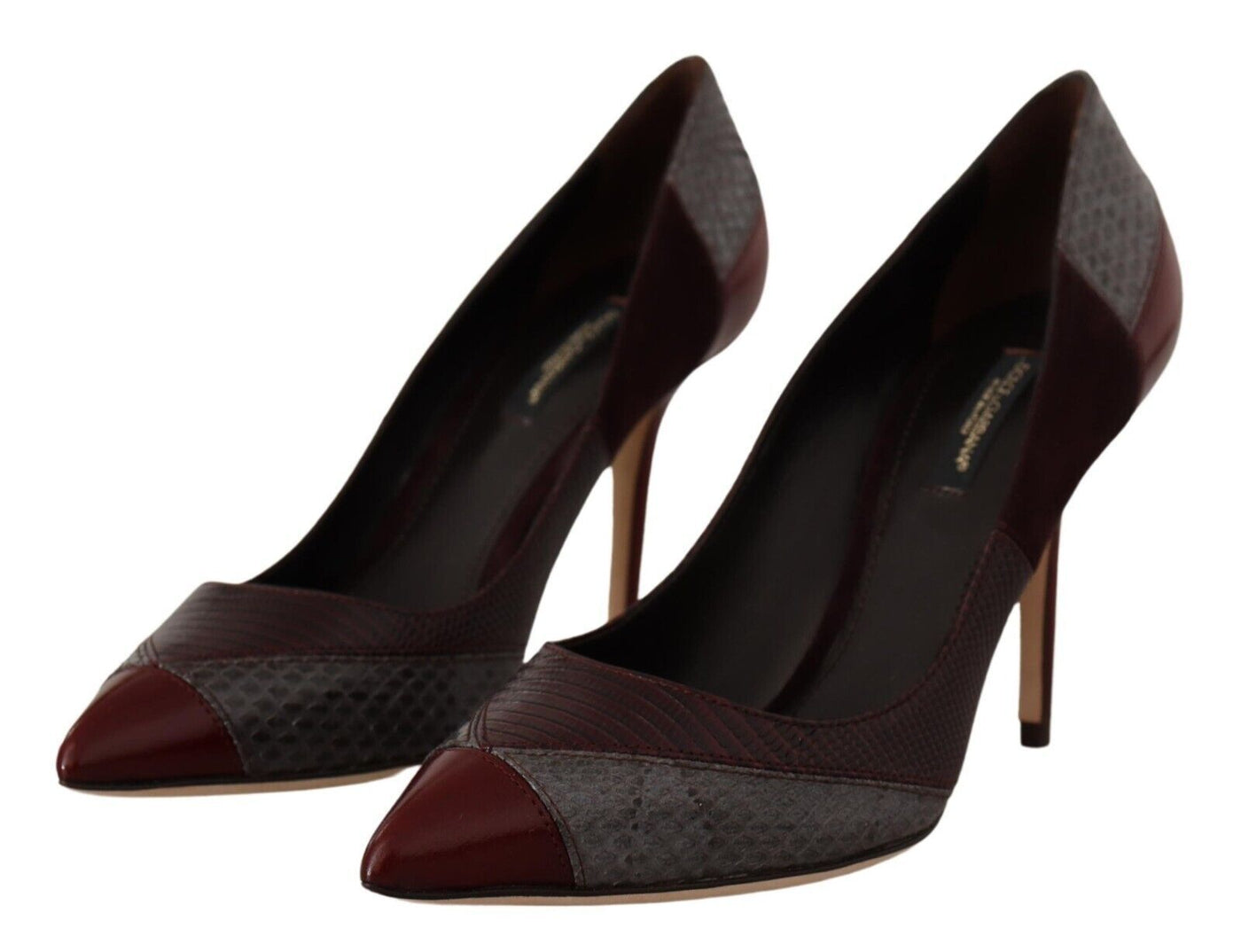 Dolce & Gabbana Multicolor Exotische Leder Absätze Pumps Schuhe