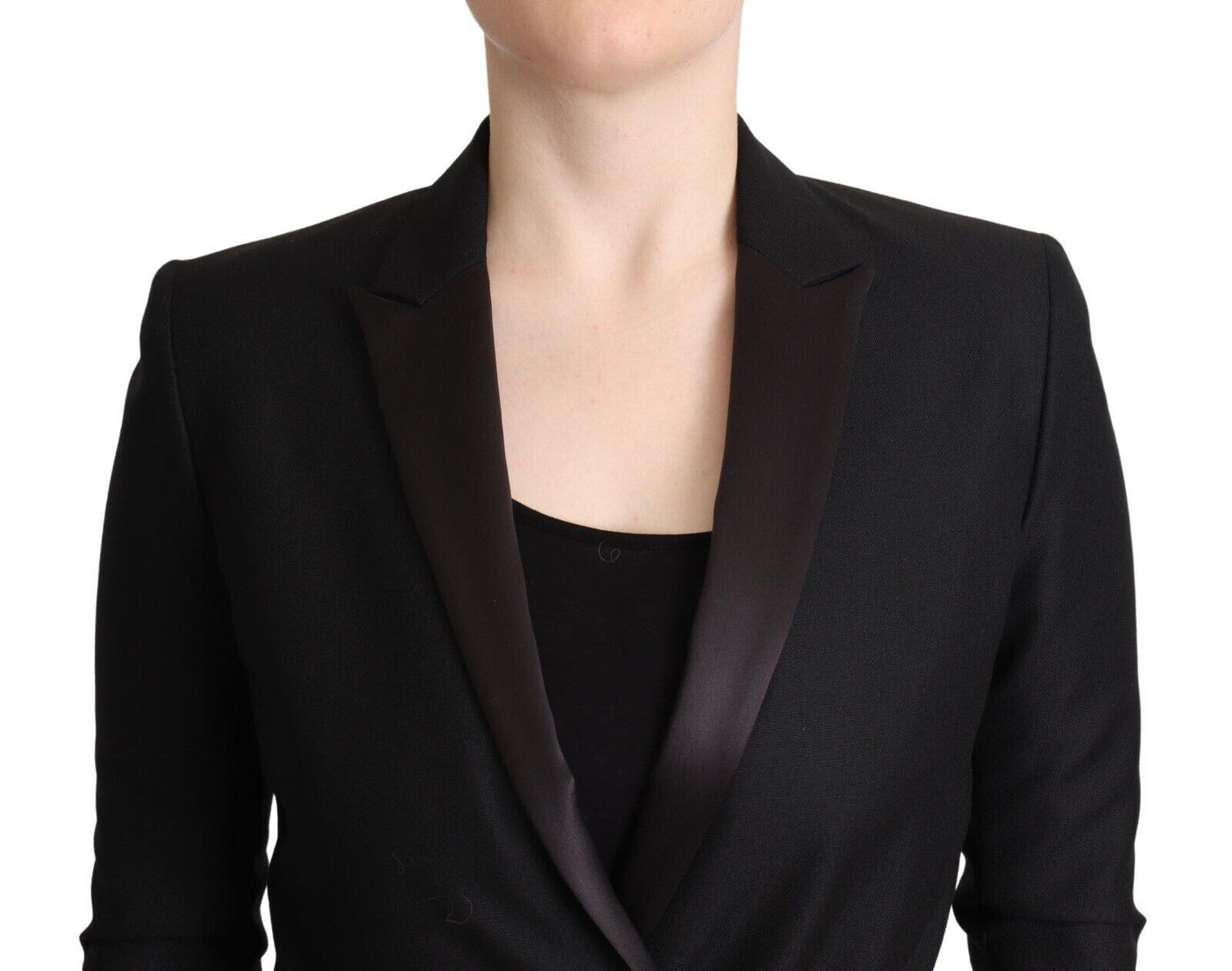 Costume National Schwarze langärmelige doppelreihige Jacke