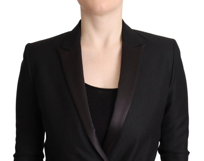 Costume National Schwarze langärmelige doppelreihige Jacke