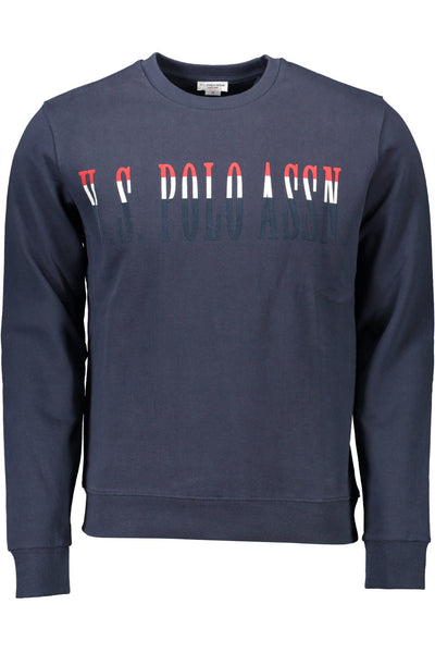 U.S. POLO ASSN. Blauer Baumwollpullover für Männer