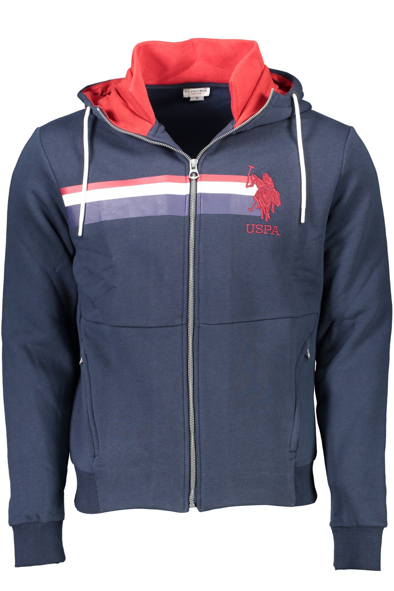 U.S. POLO ASSN. Blauer Baumwollpullover für Männer
