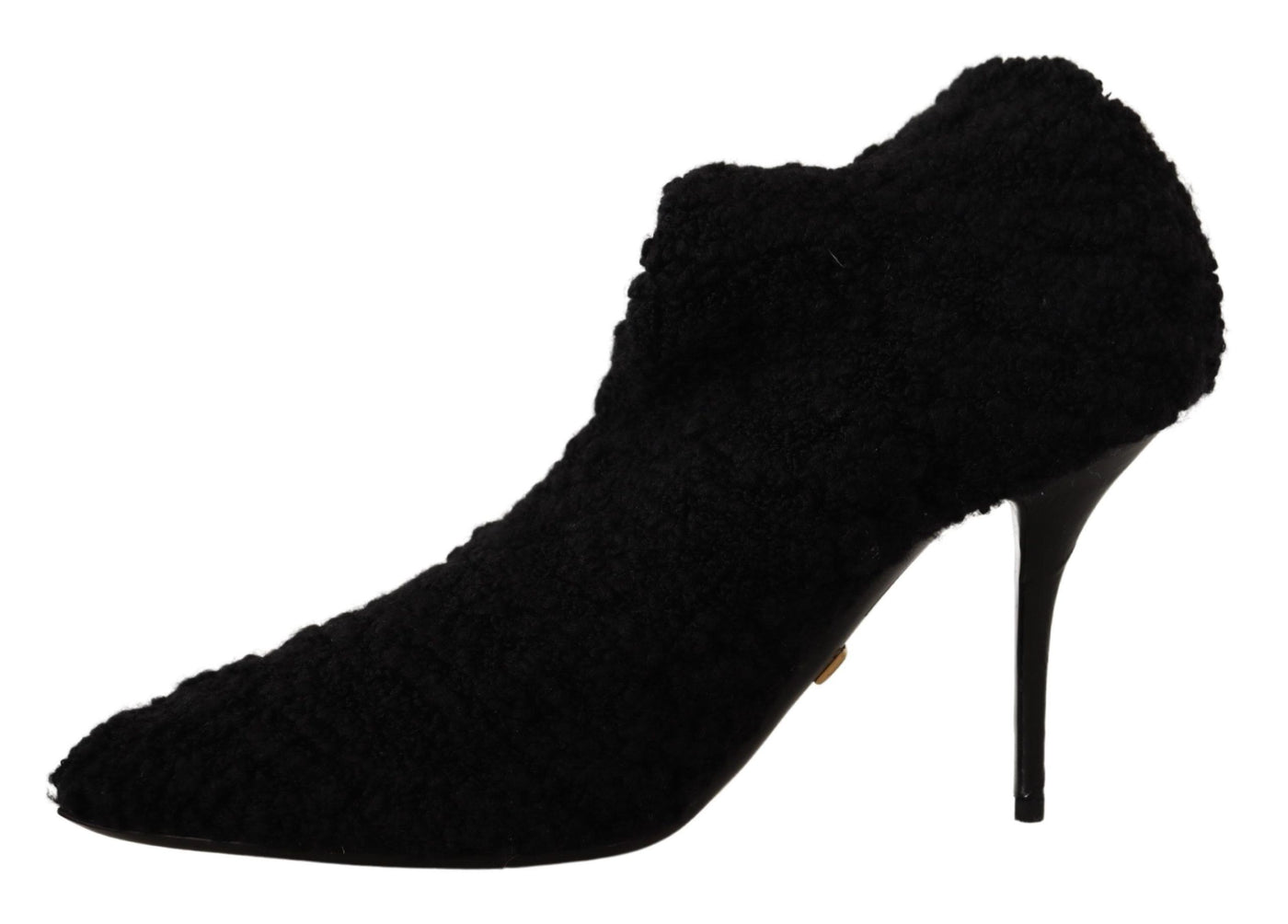 Dolce & Gabbana Schwarz Stiletto Heels Mid Calf Frauen Stiefel