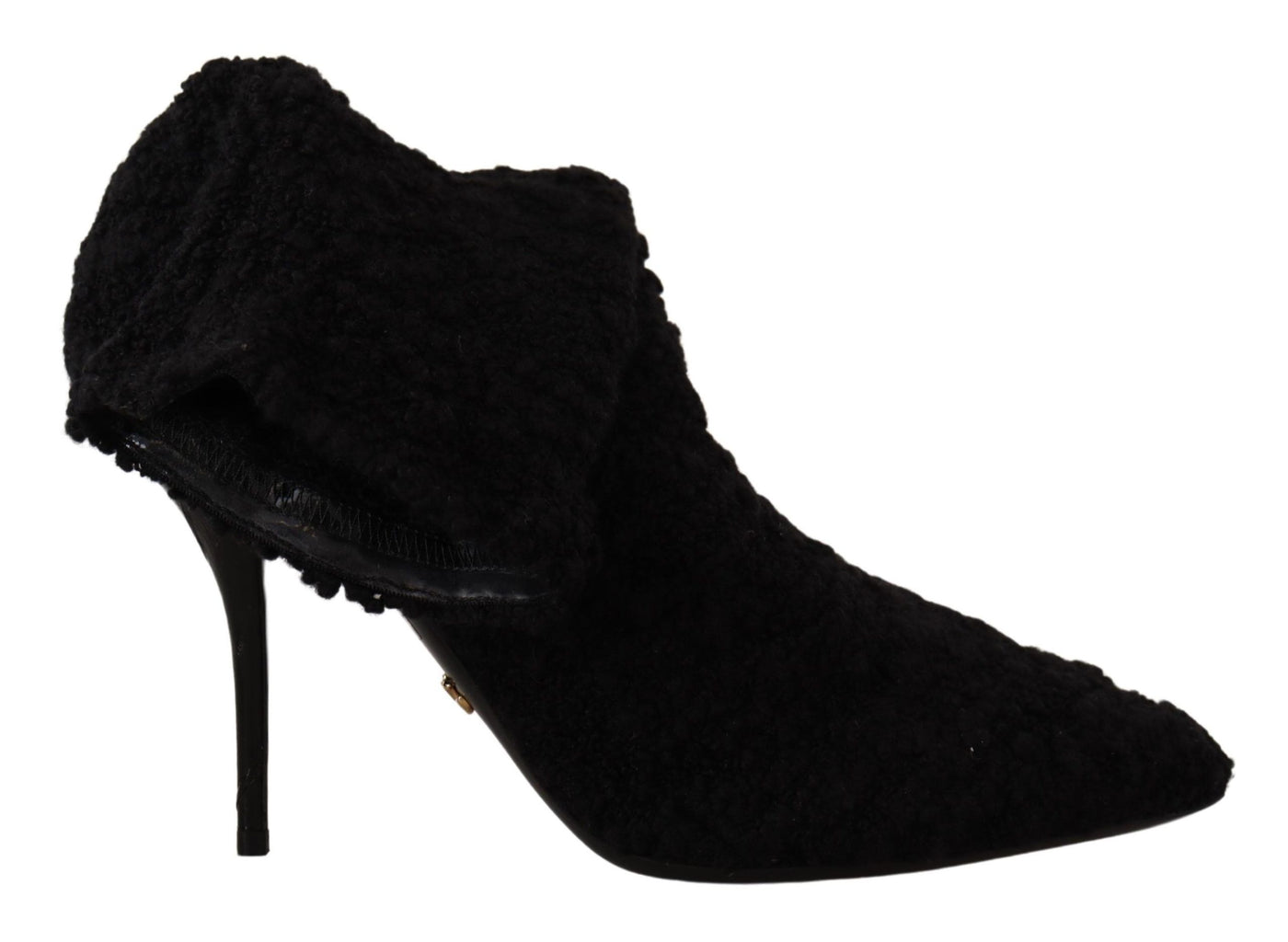 Dolce & Gabbana Schwarz Stiletto Heels Mid Calf Frauen Stiefel