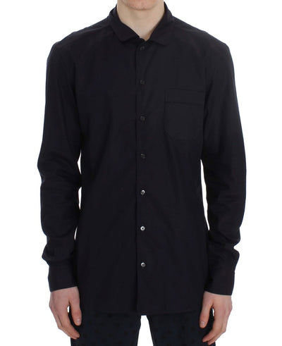 Dolce & Gabbana Lila gestreiftes Pyjama-Lounge-Shirt aus Baumwolle