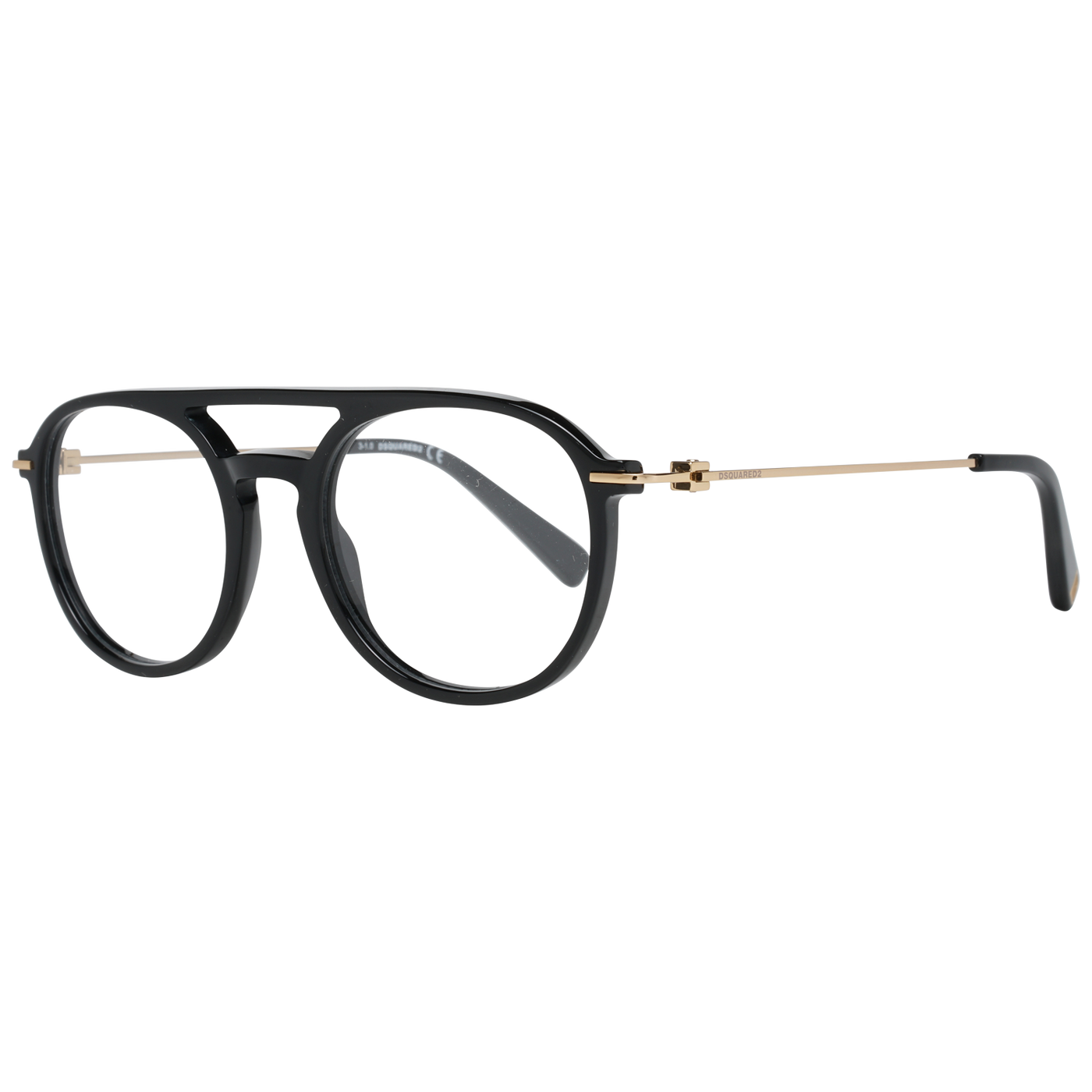 Dsquared² Glatte schwarze Designerbrille mit Vollrand