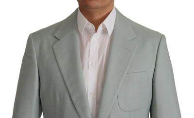 Dolce & Gabbana Hellgrüner Blazer aus Kaschmir und Seide