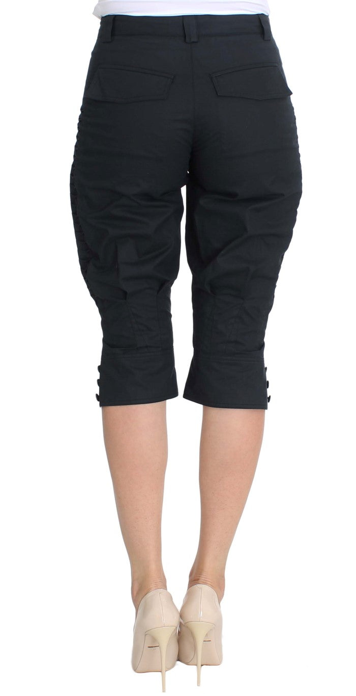 Ermanno Scervino Blaue 3/4 lange Hose aus Baumwolle