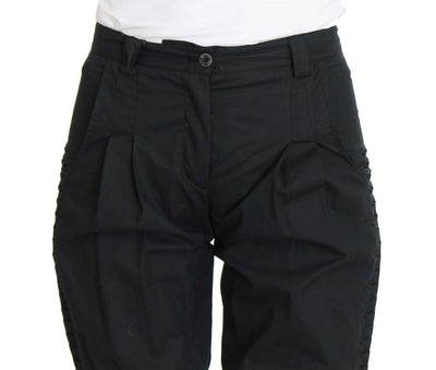 Ermanno Scervino Blaue 3/4 lange Hose aus Baumwolle