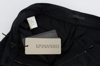 Ermanno Scervino Blaue 3/4 lange Hose aus Baumwolle