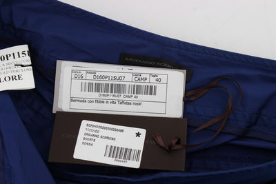 Ermanno Scervino Blaue Über-Knie-Bermudashorts
