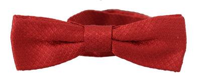Dolce & Gabbana Rote verstellbare Papillon-Krawatte aus 100% Seide