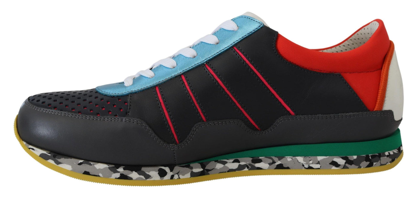 Dolce & Gabbana Multicolor Sport Low Top Schuhe Turnschuhe