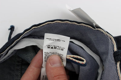 Acht Blaue Baumwolle Regular Straight Fit Jeans