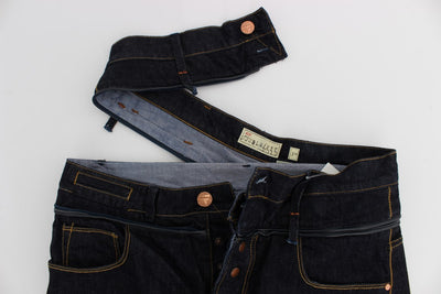 Acht Blaue Baumwolle Regular Straight Fit Jeans