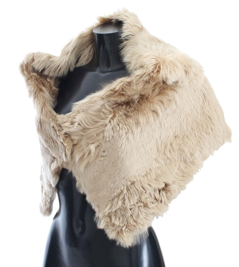 Dolce & Gabbana Beige Alpaka-Kragenschal