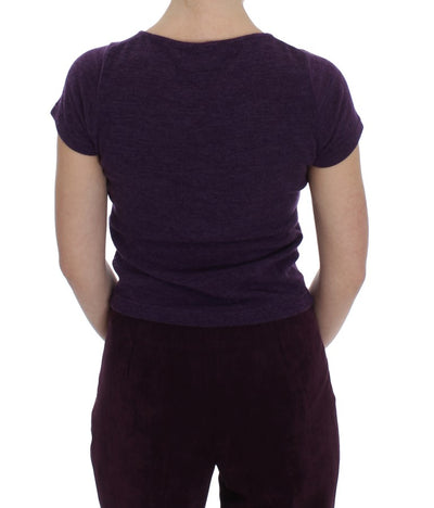 BENCIVENGA Lila Wollanzug T-Shirt Set