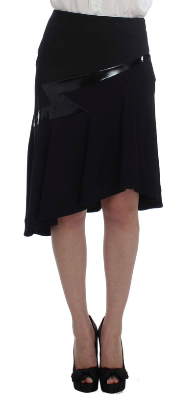 Exte Schwarz Blau Zweiteiliger Anzug Rock &amp