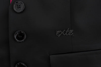 Exte Schwarz-Rosa Stretch Blazer Jacke