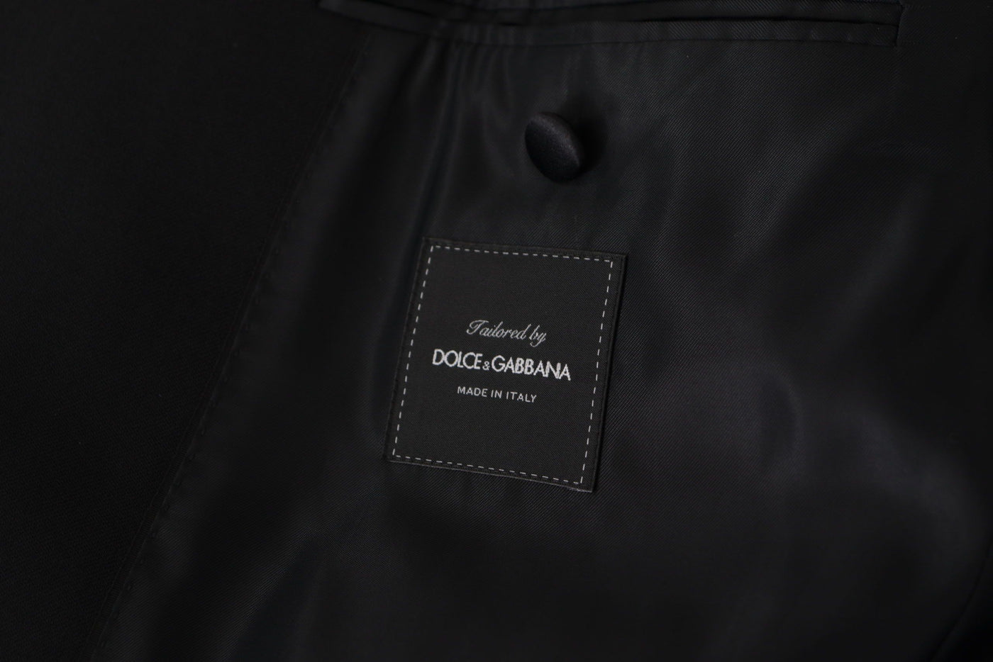 Dolce & Gabbana Schwarzer doppelreihiger Mantel Blazer Jacke