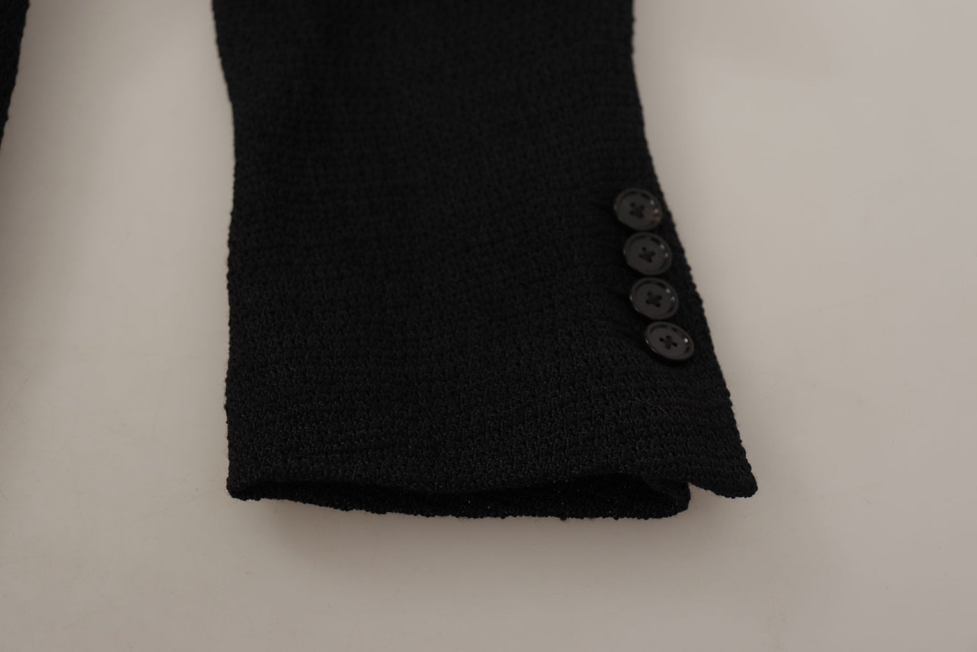 Dolce & Gabbana Schwarzer einreihiger Mantel Männer Blazer