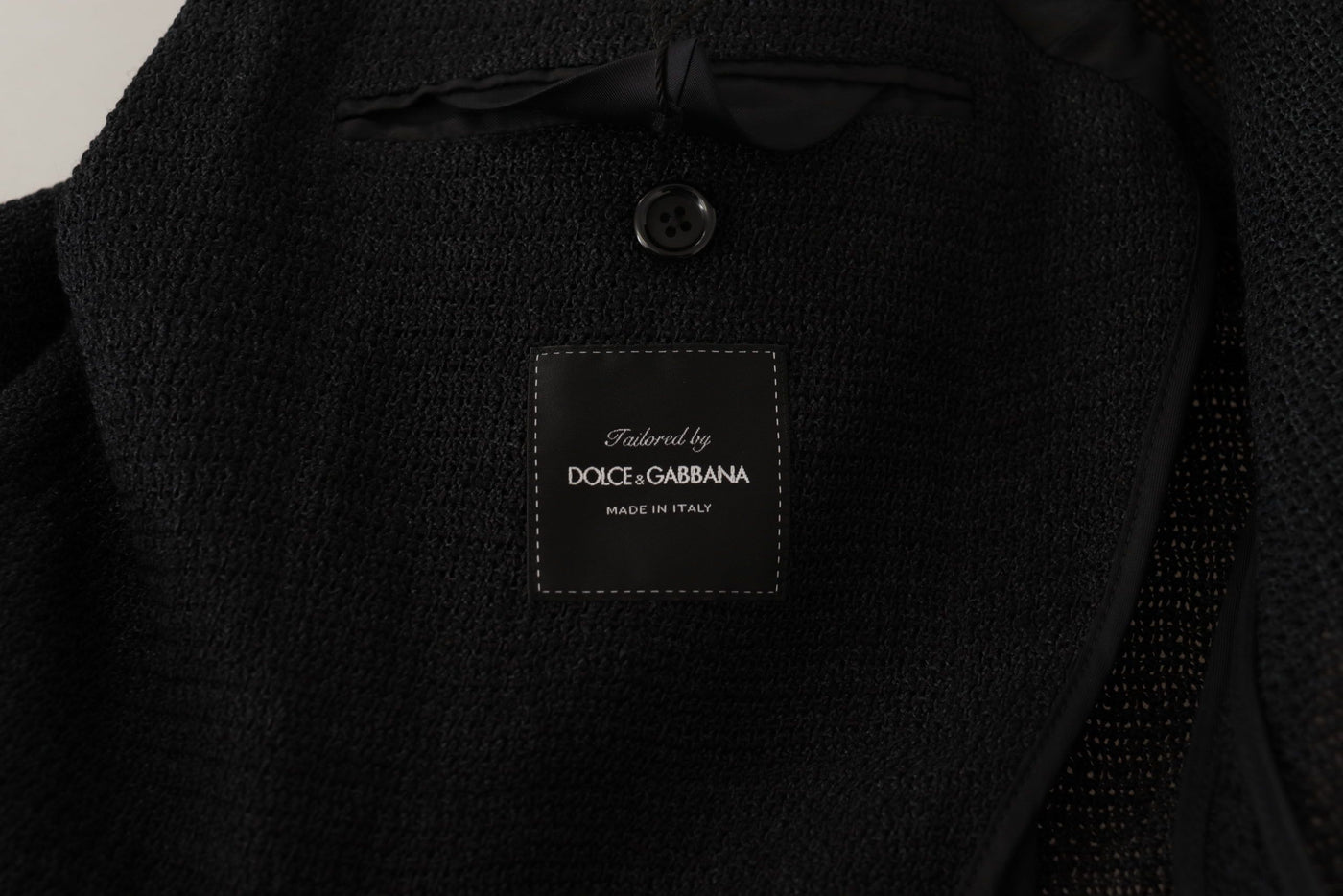 Dolce & Gabbana Schwarzer einreihiger Mantel Männer Blazer