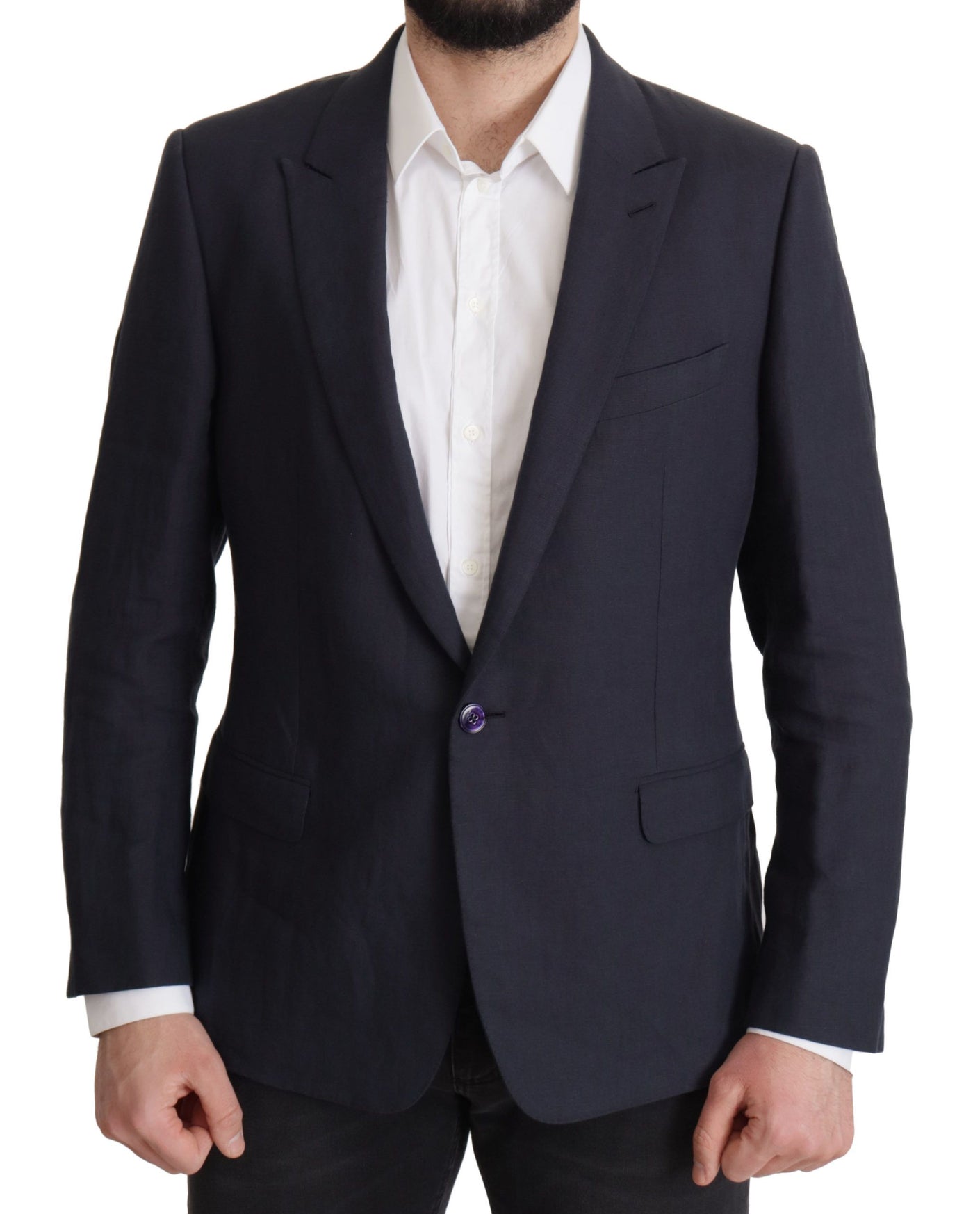 Dolce & Gabbana Dunkelblau ALTA SARTORIA Jacke Mantel Blazer