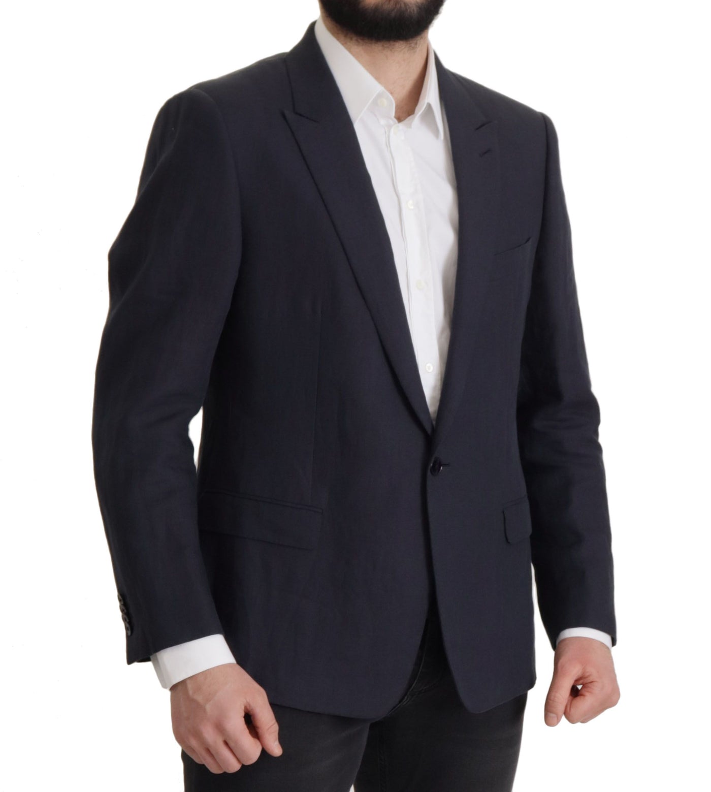 Dolce & Gabbana Dunkelblau ALTA SARTORIA Jacke Mantel Blazer
