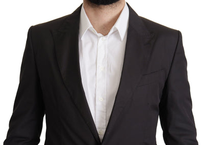 Dolce & Gabbana Schwarzer einreihiger TAORMINA-Blazer