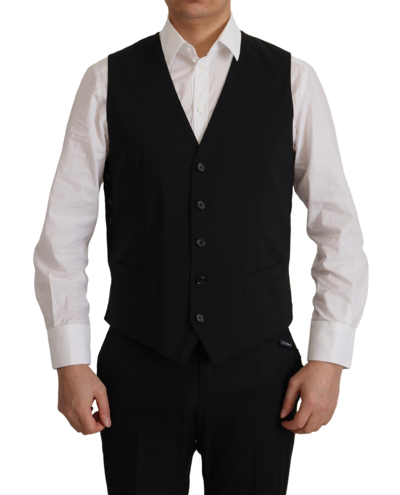 Dolce & Gabbana Schwarze Jacke Weste 2 Stück MARTINI Blazer