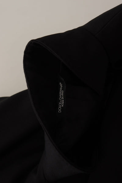 Dolce & Gabbana Schwarze einreihige Wolljacke Blazer