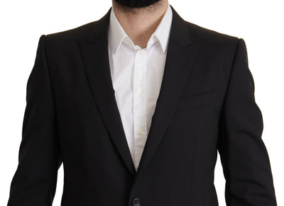 Dolce & Gabbana Schwarze einreihige Jacke MARTINI Blazer